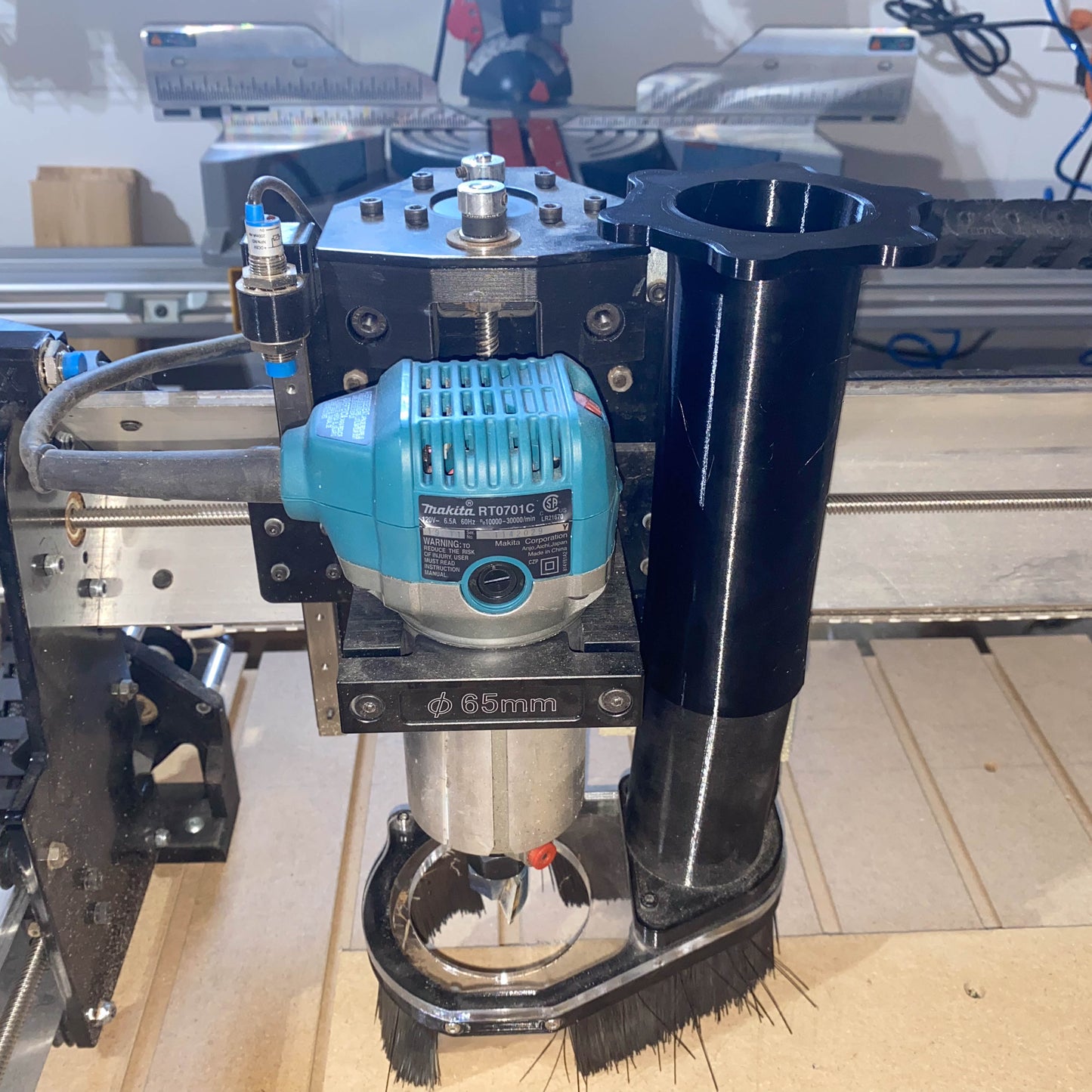 MagVac 2.5" Magnetic Coupling for Dust Collection - LongMill CNC Dust Shoe