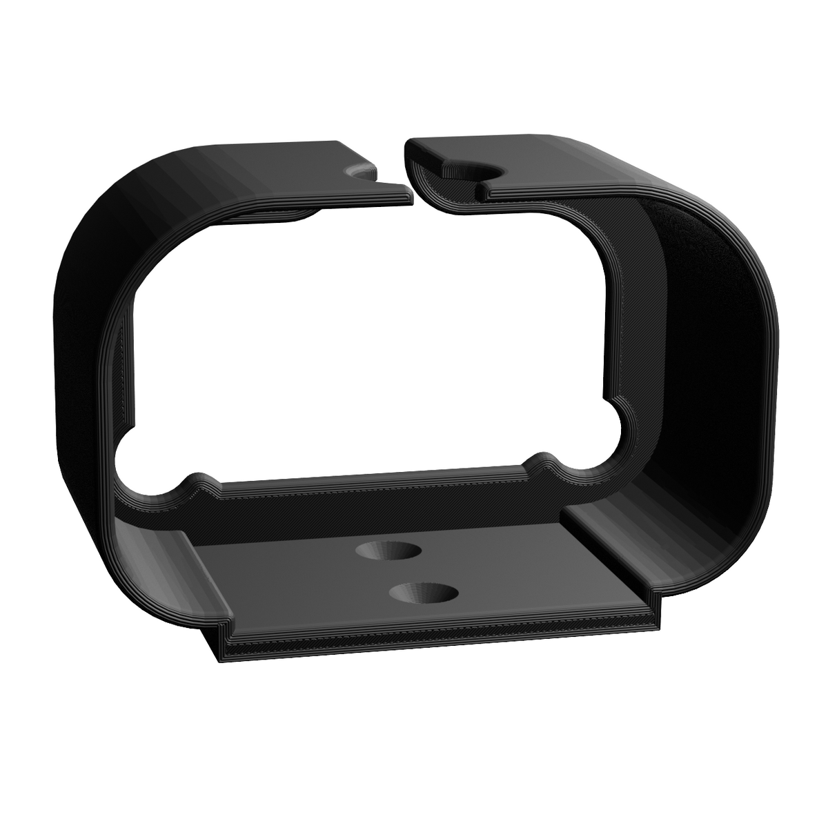 3D printed Kamoer X1 dosing pump wall mount holder in black