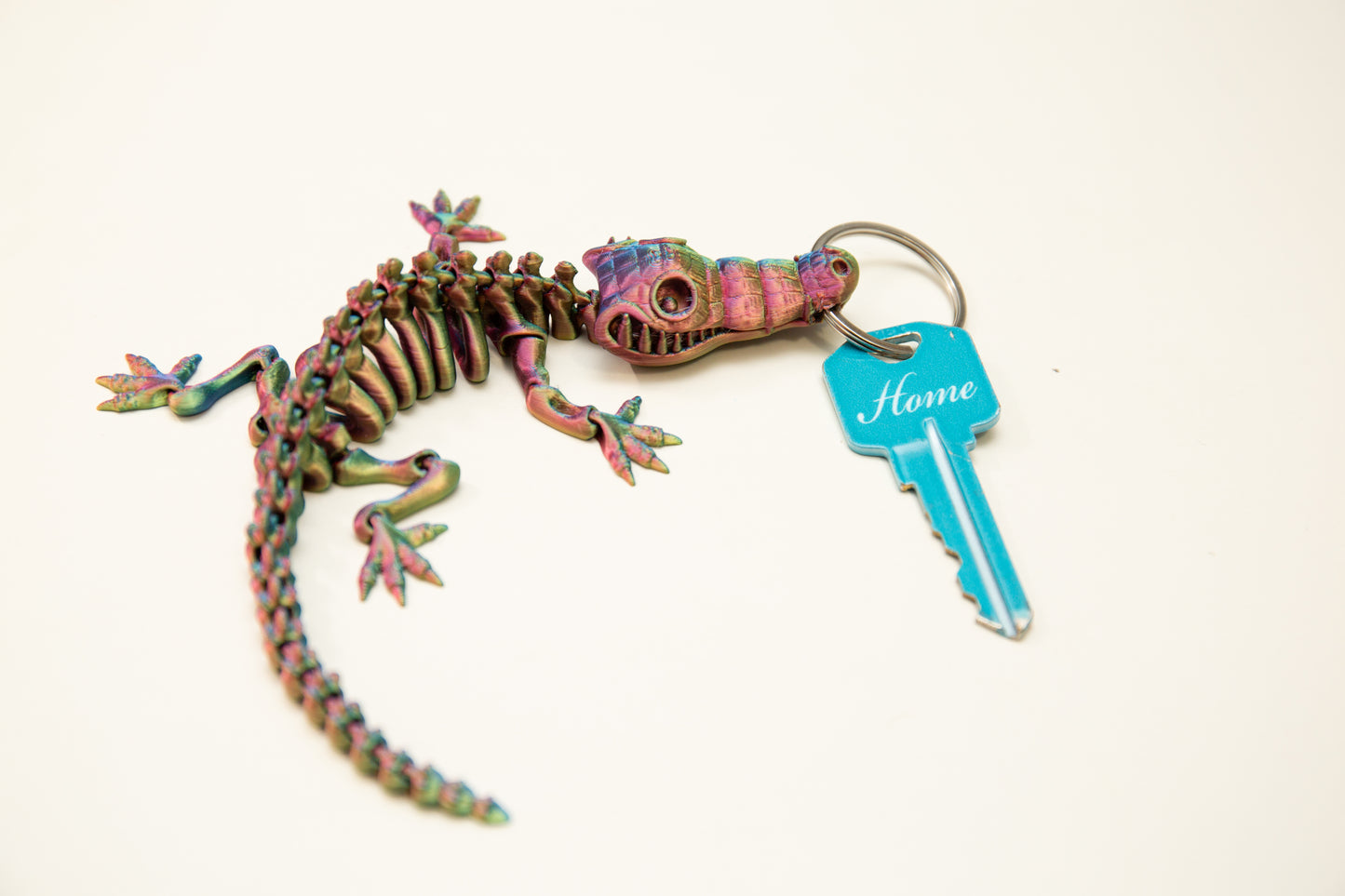 Skeleton Crocodile KeyChain