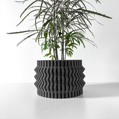 Indoor Planter Pot Alio with Drainage and Drip Tray