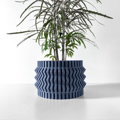 Indoor Planter Pot Alio with Drainage and Drip Tray