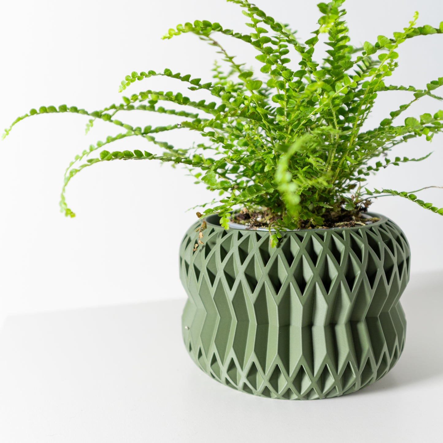 Indoor Planter Pot Rydan with Drainage and Drip Tray