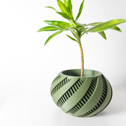 Indoor Planter Pot Krato with Drainage and Drip Tray