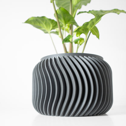 Exquisite Planter - Modern Sleek Design - Vilex Planter Pot with Drainage - Drip Tray