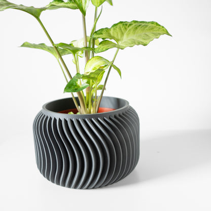 Exquisite Planter - Modern Sleek Design - Vilex Planter Pot with Drainage - Drip Tray