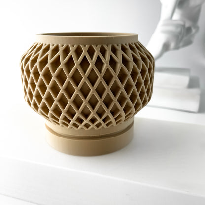 Indoor Planter Pot Orto with Drainage and Drip Tray