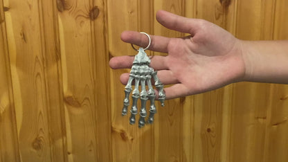 Skeleton Hand Keychain