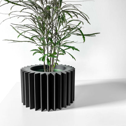 Indoor Planter Pot Tuno with Drainage and Drip Tray