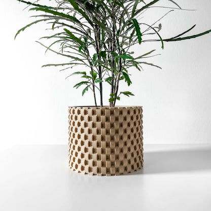 Weave Planter Pot - Drainage and Drip Tray - Straight and Simple - Cheo Planter