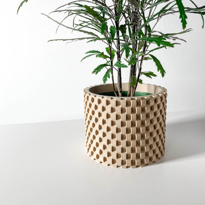 Weave Planter Pot - Drainage and Drip Tray - Straight and Simple - Cheo Planter