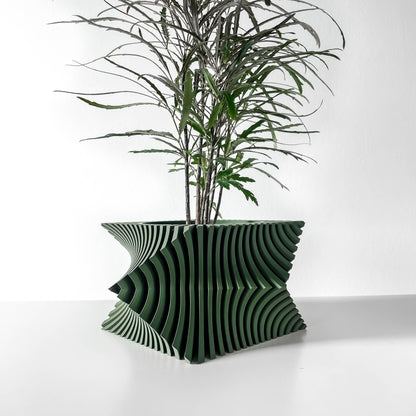 Indoor Planter Pot Anio with Drainage and Drip Tray